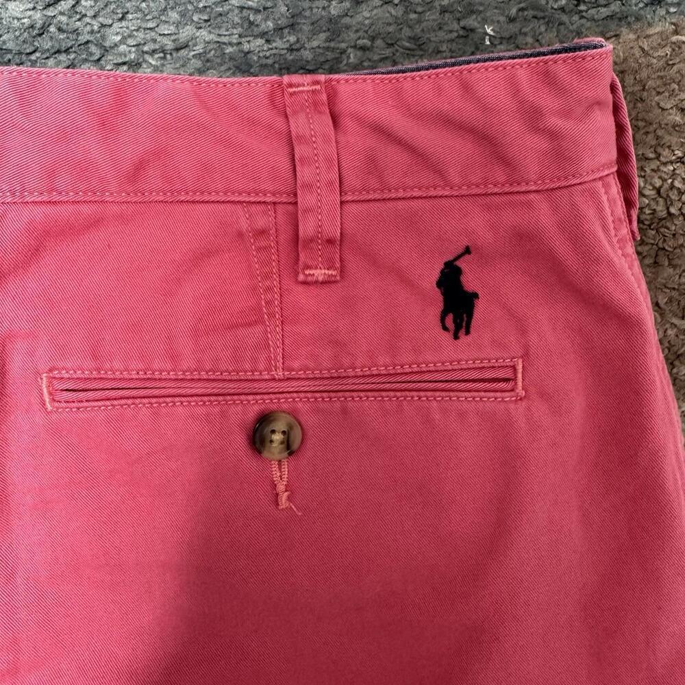 Polo Ralph Lauren Relaxed Fit Chino Shorts Men’s 31 Pink Casual - Picture 2 of 5